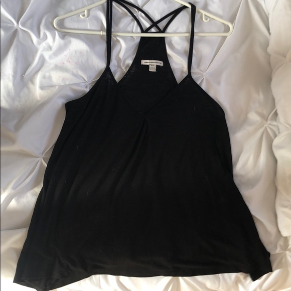 American Eagle Thin Black Tank - Picture 1 of 3